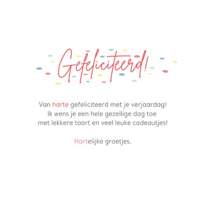 Grappige verjaardagskaart van hartjes gefeliciteerd  3