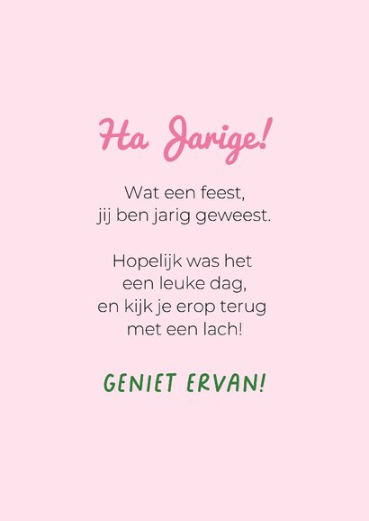 Grappige verjaardagskaart van hondjes met feestkleding 3