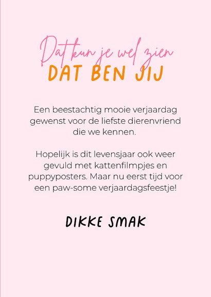 Grappige verjaardagskaart van teckel met feestoutfit 3