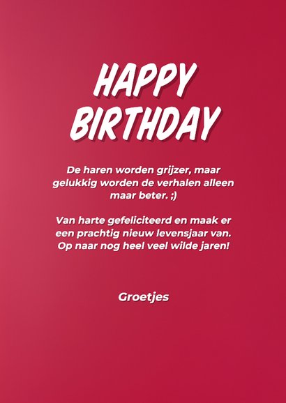 Grappige verjaardagskaart vrouw roze born to be wild 3