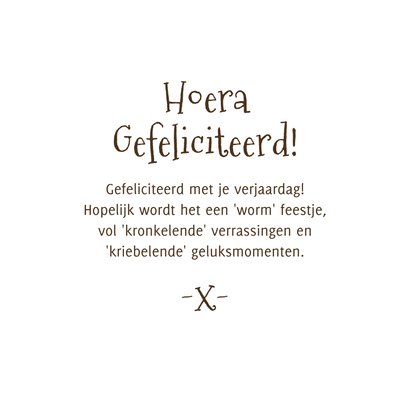 Grappige verjaardagskaart woordgrap warm birthday wishes 3