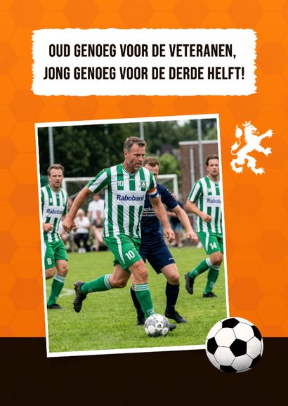 Grappige voetbal verjaardagskaart Nederlands Elftal 2