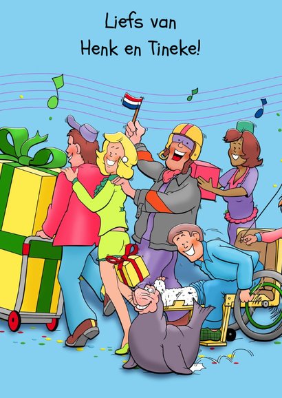 Grappige voor een man van 50 jaar verjaardag polonaise 2