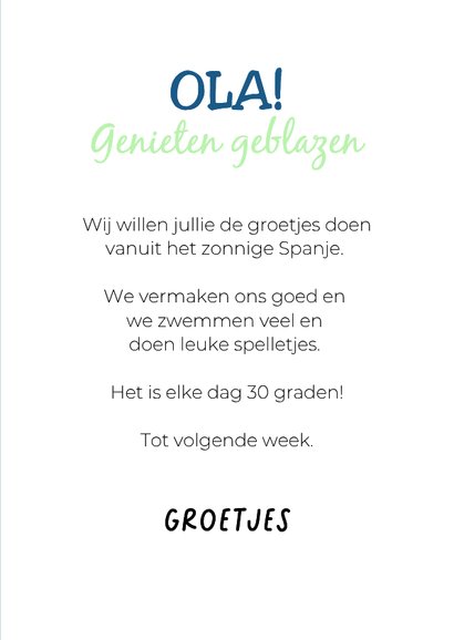 Grappige vrolijke vakantiekaart van hond met zonnebril 3