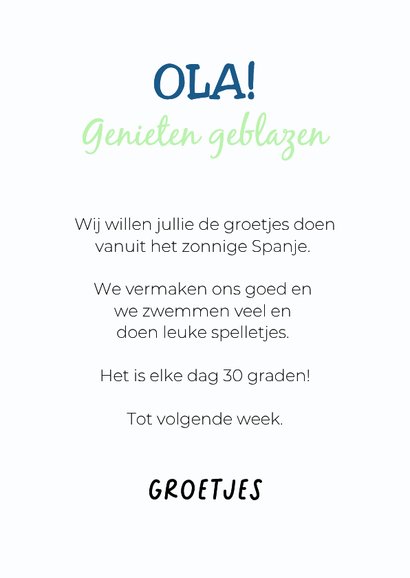 Grappige vrolijke vakantiekaart van hond met zonnebril 3