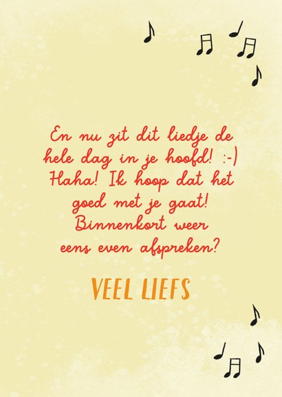 Grappige wenskaart met zingende bananen 3