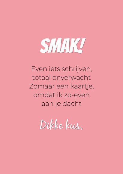 Grappige wenskaart van hond met tong, kus door de brievenbus 3