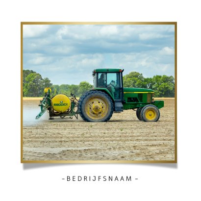 Grappige zakelijke kerstkaart agrarische sector tractor 2020 2