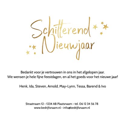 Grappige zakelijke nieuwjaarskaart jaartal 2026 met euro 3