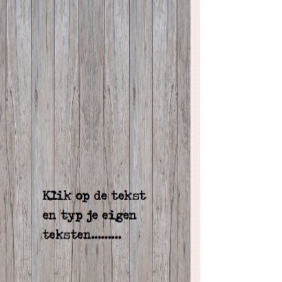 Grijze houten verhuiskaart 3