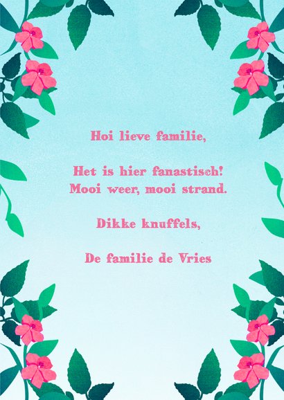 Groetjes uit... Vakantiekaart 3