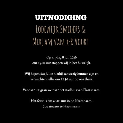 Grote foto kraft trouwkaart 3