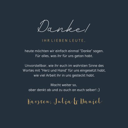 Grußkarte Danke Händeherz 3