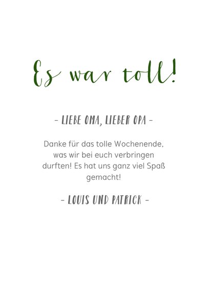 Grußkarte Dankeschön mit Fotocollage 3