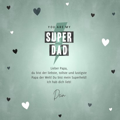 Grußkarte Vatertag 'Super Dad' 3