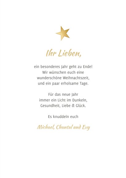 Grußkarte Weihnachten Fotocollage 'Merry Christmas' 3