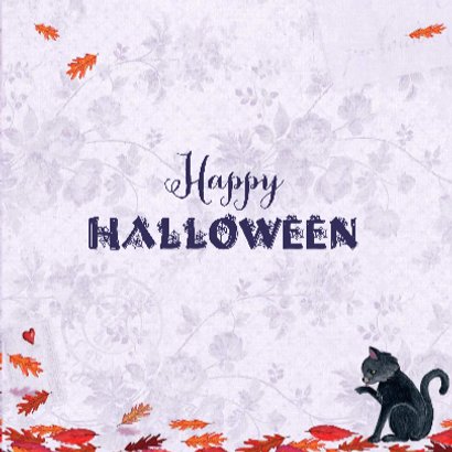 Halloween kaart Heks Vleermuis 3