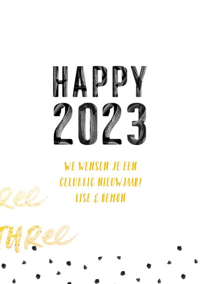Happy 2023 verf letters 3