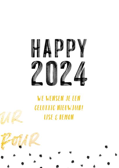 Happy 2024 verf letters 3