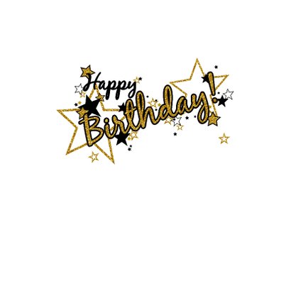 Happy Birthday glamour glitter 3