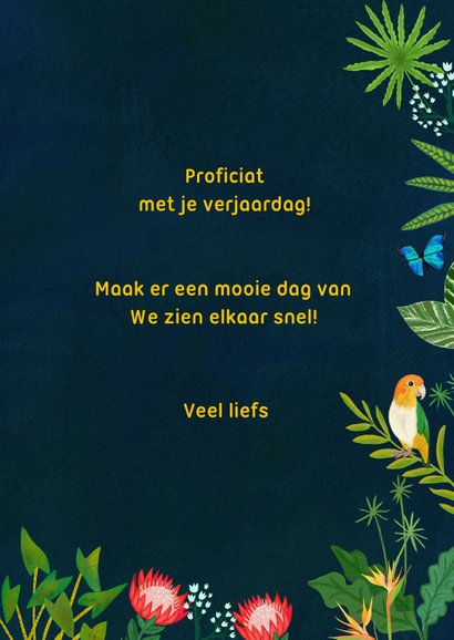 Happy Birthday! Jungle verjaardagskaart 3