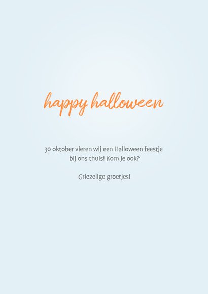 Happy Halloween - kat met een heksenhoedje 3