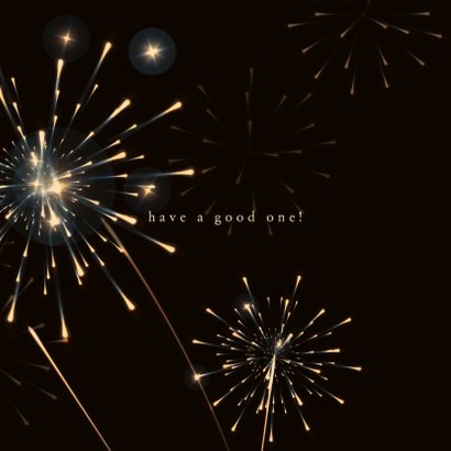 Happy new year - fireworks -nieuwjaarskaart 2