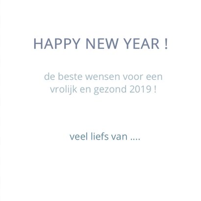 Happy new year geometrisch blauw 3