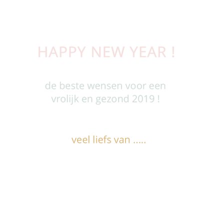Happy new year geometrisch roze 3