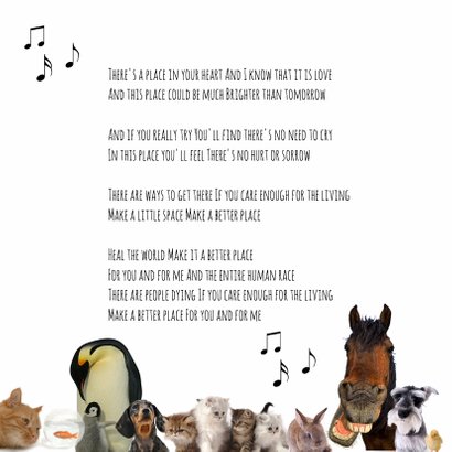 Heal the world dierenkaart-isf 2