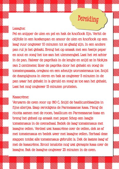 Heerlijk lasagne recept - DH 3