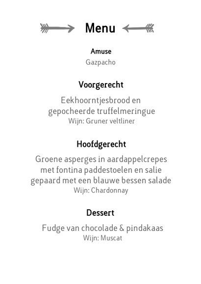 Hell Yeah - een stoere menu kaart voor trouwfeest met foto 3