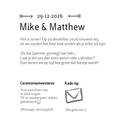 Hell Yeah - een stoere trouwkaart voor mannen met foto 3