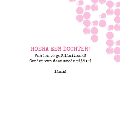 Hello little one! Lief geboorte kaartje 3