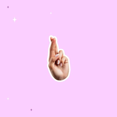 Herexamen kaart grappig fingers crossed 2
