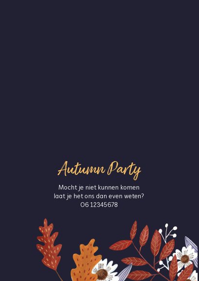 Herfstbladeren feestje Autumn party 2