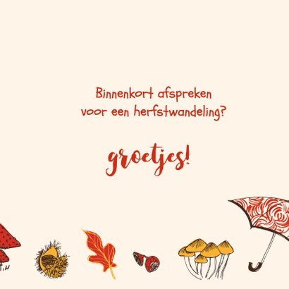 Herfstkaart met groetjes 3