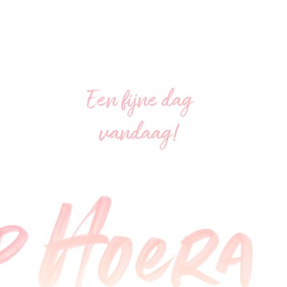 Hiep hiep hoera verjaardagskaart 3