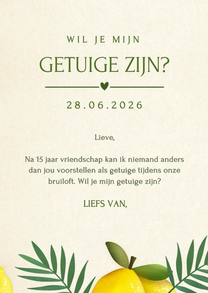 Hip en grappig kaartje om iemand als getuige te vragen 3