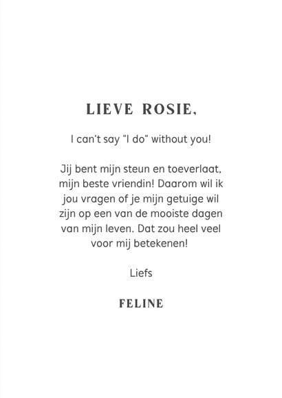 Hip en trendy getuigekaartje met roze oranje streepjes hart 3