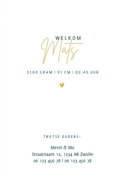 Hip fotokaartje met panterprint gouden hartjes & foto's 3