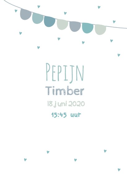 Hip geboortekaartje ballon j 3
