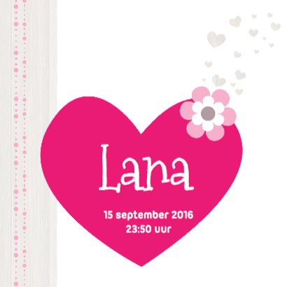 Hip Geboortekaartje Boom Lana 3