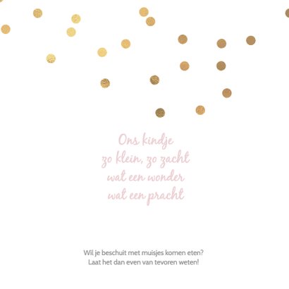 Hip geboortekaartje meisje 2
