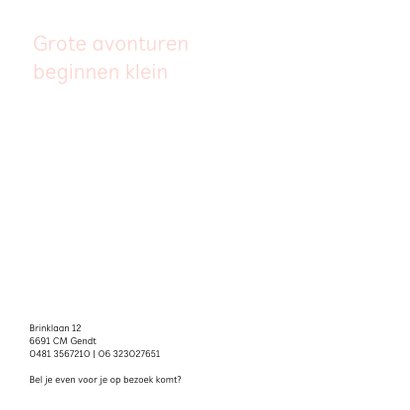 Hip geboortekaartje met een luipaard 2