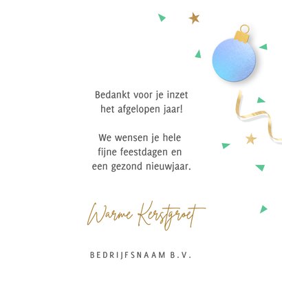 Hip zakelijk kerstkaartje bedankt medewerker 3