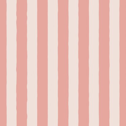 Hippe felicatiekaart happy new home roze gestreept 2