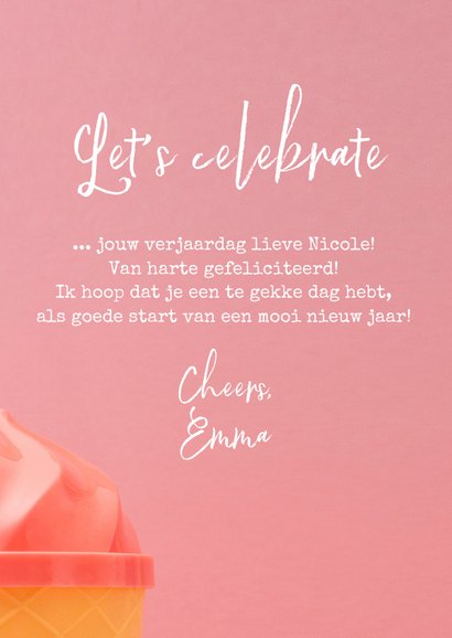 Hippe felicitatiekaart voor een verjaardag! 3