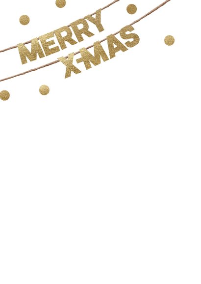 Hippe foto kerstkaart Merry Christmas 2