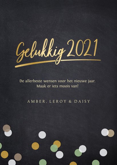 Hippe fotocollage nieuwjaarskaart met 9 polaroids en 2021 3
